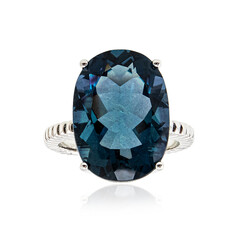 Caribbean Teal Fluorite Silver Ring