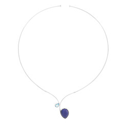 Lapis Lazuli Silver Choker