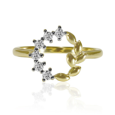 9K SI1 (G) Diamond Gold Ring (Annette)