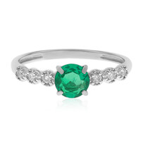 AAA Zambian Emerald Platinum Ring (CIRARI)