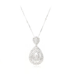 18K SI2 (H) Diamond Gold Necklace (CIRARI)