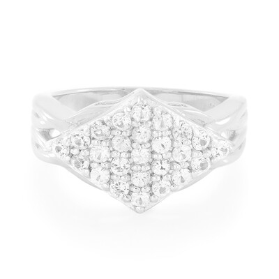 White Sapphire Silver Ring