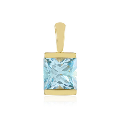 Sky Blue Topaz Silver Pendant