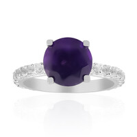 Zambian Amethyst Silver Ring