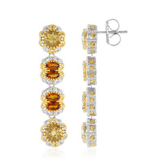 Citrine Silver Earrings (Gems en Vogue)