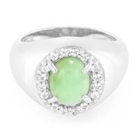 Imperial Chrysoprase Silver Ring