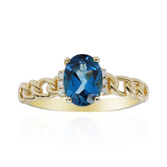 10K London Blue Topaz Gold Ring