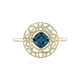 9K London Blue Topaz Gold Ring (Ornaments by de Melo)