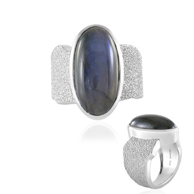 Labradorite Silver Ring (MONOSONO COLLECTION)