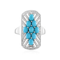 Sleeping Beauty Turquoise Silver Ring (Faszination Türkis)