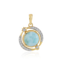 Larimar Silver Pendant