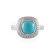 Sleeping Beauty Turquoise Silver Ring