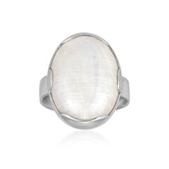 Bihar rainbow moonstone Silver Ring