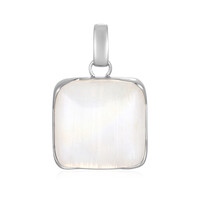 Bihar rainbow moonstone Silver Pendant