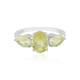 Lemon Quartz Silver Ring