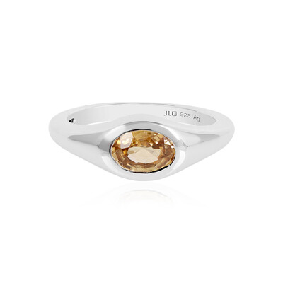 Canary Zircon Silver Ring