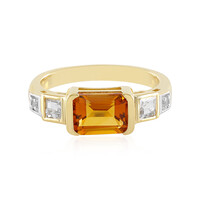 Madeira Citrine Silver Ring