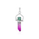 Bi Colour Quartz Silver Pendant (MONOSONO COLLECTION)