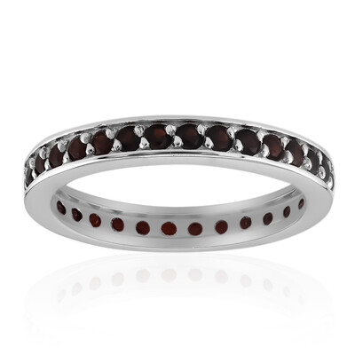 Garnet Silver Ring