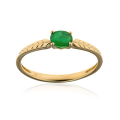 14K Zambian Emerald Gold Ring (CIRARI)