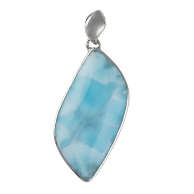 Larimar Silver Pendant