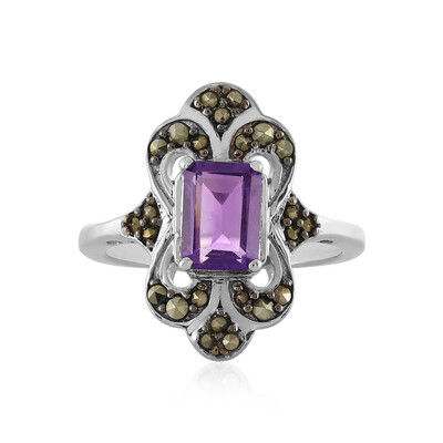 Moroccan Amethyst Silver Ring