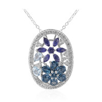 London Blue Topaz Silver Necklace