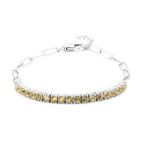 Citrine Silver Bracelet