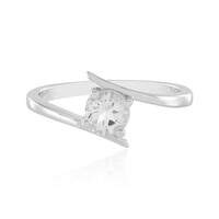 White Topaz Silver Ring