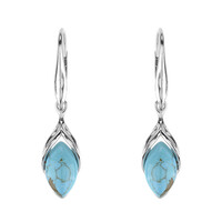 Turquoise Silver Earrings