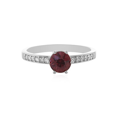 Pink Zircon Silver Ring