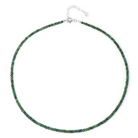 Zambian Emerald Silver Necklace