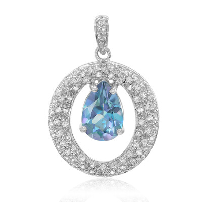 Moonstruck Topaz Silver Pendant