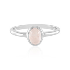 Rose Quartz Silver Ring