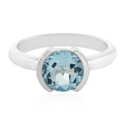 Sky Blue Topaz Silver Ring