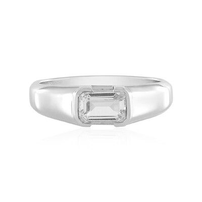 White Topaz Silver Ring