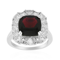 Indian Garnet Silver Ring