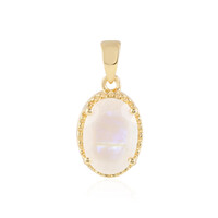 Rainbow Moonstone Silver Pendant