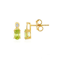 Peridot Silver Earrings