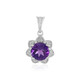 Amethyst Silver Pendant