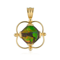 Ammolite Silver Pendant