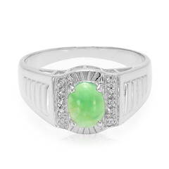 Imperial Chrysoprase Silver Ring