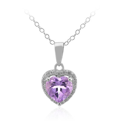 Bolivian Amethyst Silver Necklace