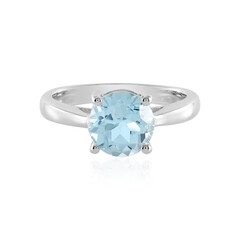 Sky Blue Topaz Silver Ring