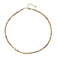 Yellow Tourmaline Silver Necklace