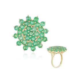 9K Colombian Emerald Gold Ring