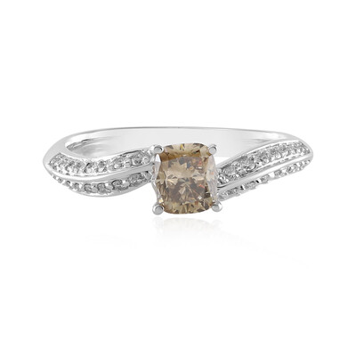 14K SI2 Champagne Diamond Gold Ring (de Melo)