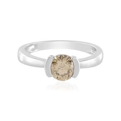 14K I2 Champagne Diamond Gold Ring