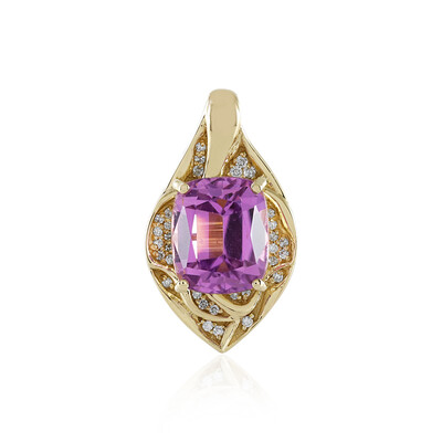 14K Patroke Kunzite Gold Pendant (de Melo)