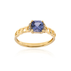 14K Unheated Tanzanite Gold Ring (CIRARI)